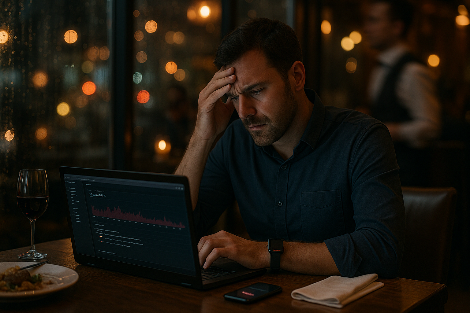 Before - Complex terminal setup